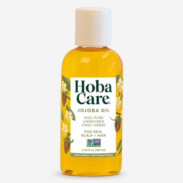 Bottle of Hoba Care 4.22 Jojoba Oil