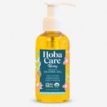 Hobacare Bottle of organic baby jojoba oil 4.22oz with pump