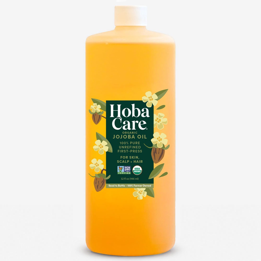 HobaCare Organic Jojoba Oil 32 oz bottle