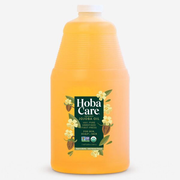 HobaCare Organic Jojoba Oil half gallon 64 oz
