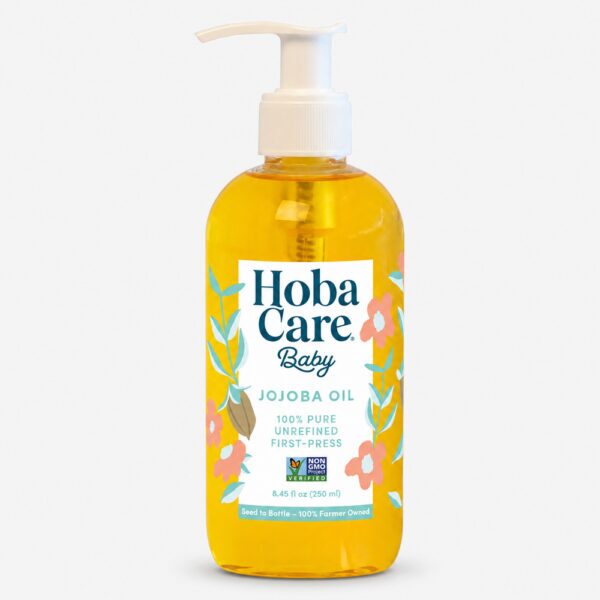 Hobacare Bottle of baby jojoba oil 8.45oz with pump