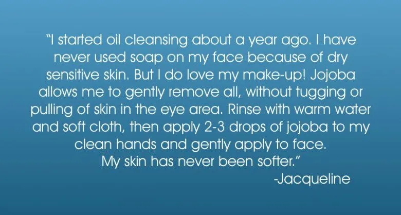 using jojoba for oil cleansing