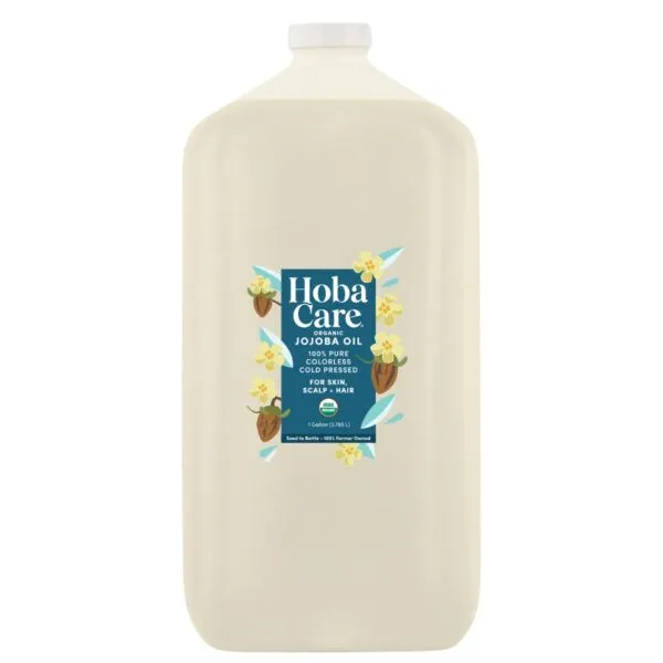 HobaCare Clear Deodorized Organic Jojoba Oil – Gallon Professional Size