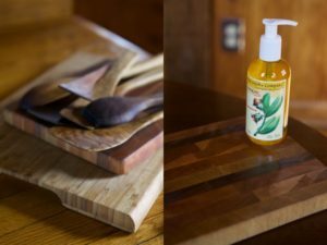 jojoba is safe to use on kitchen wooden utensils to protect and condition them