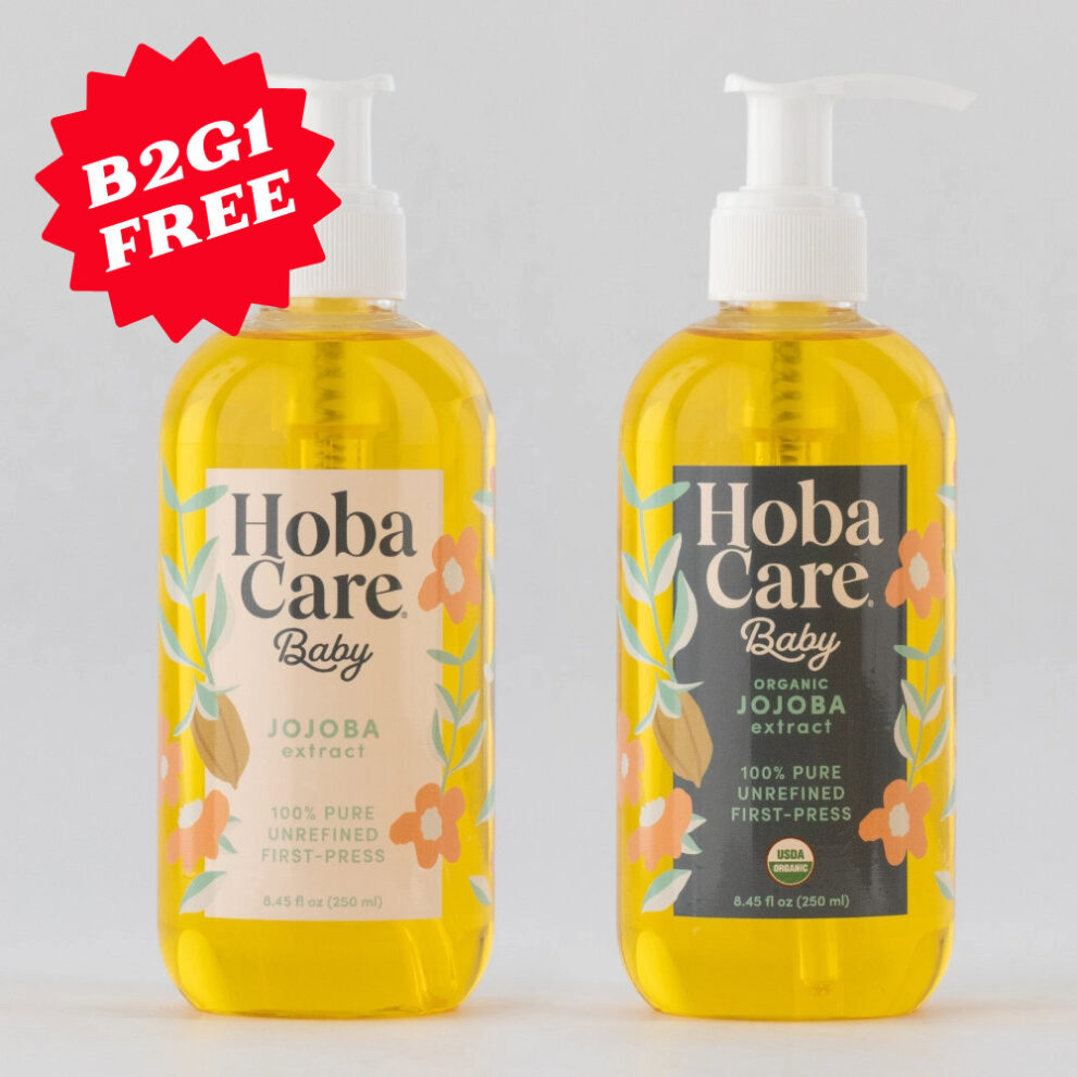 HobaCare Organic Jojoba Oil | 100% Pure Organic Jojoba Oil