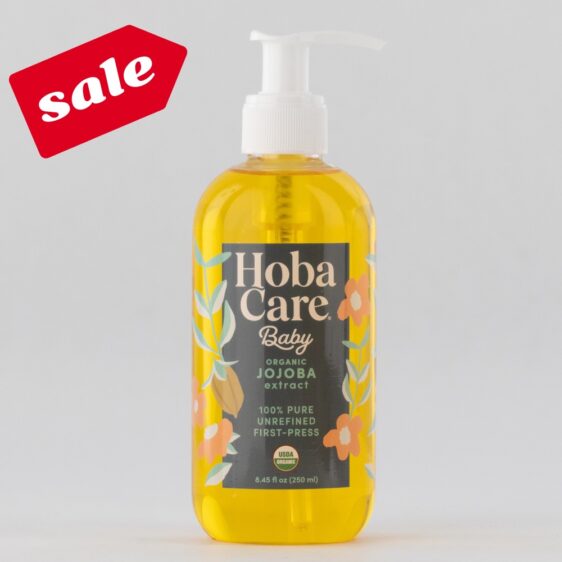 HobaCare Baby Organic Jojoba Oil - 8.45 fl oz Pump