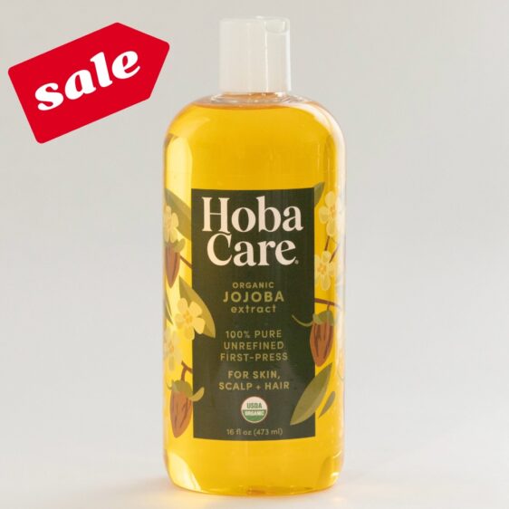 HobaCare Organic Jojoba Oil - 16 fl oz personal care size