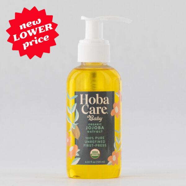 HobaCare Baby Organic Jojoba Oil - 4.22 fl oz Pump