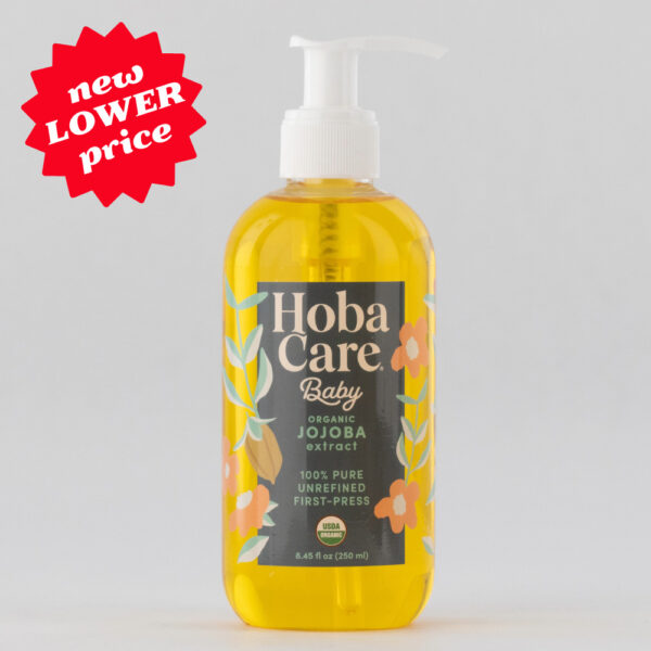 HobaCare Baby Organic Jojoba Oil - 8.45 fl oz Pump