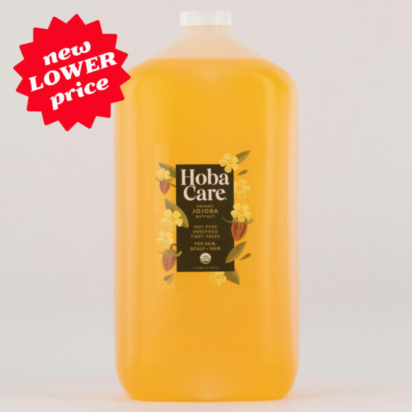 HobaCare Organic Jojoba Oil Gallon Professional Size