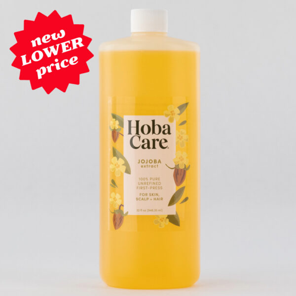 HobaCare Jojoba Oil - 32 fl oz carrier oil size