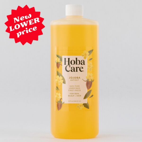 HobaCare Jojoba Oil - 32 fl oz carrier oil size
