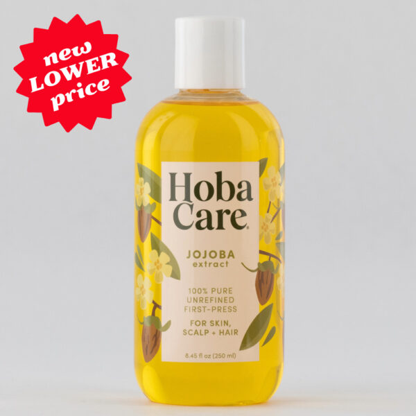 HobaCare Nourishing Jojoba Oil for Skin & Scalp – 8.45 fl oz Personal Size