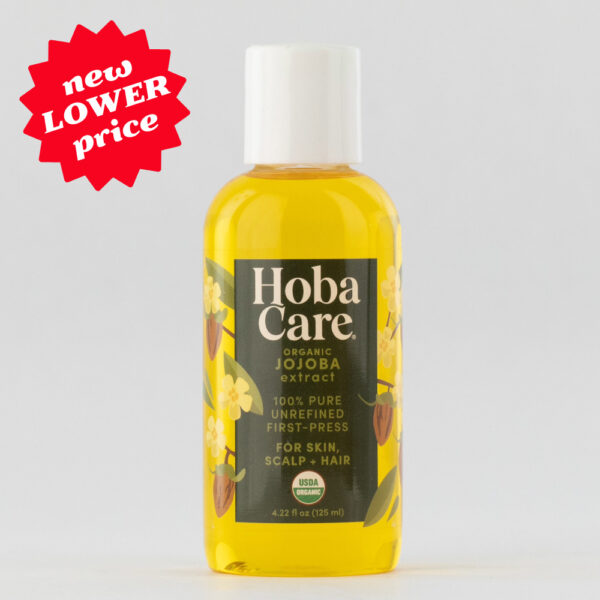 HobaCare Organic Jojoba Oil - 4.22 fl oz Personal Size