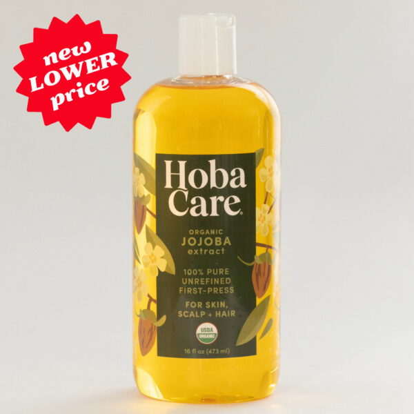 HobaCare Organic Jojoba Oil - 16 fl oz personal care size