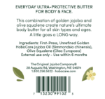 Jojoba Squalene back label