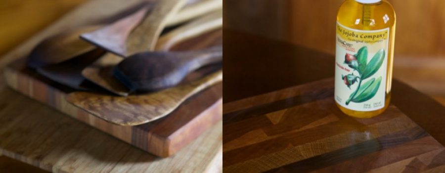 jojoba is safe to use on kitchen wooden utensils to protect and condition them