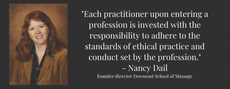 "Each practitioner upon entering a profession is invested with the responsibility to adhere to the standards of ethical practice and conduct set by the profession."
