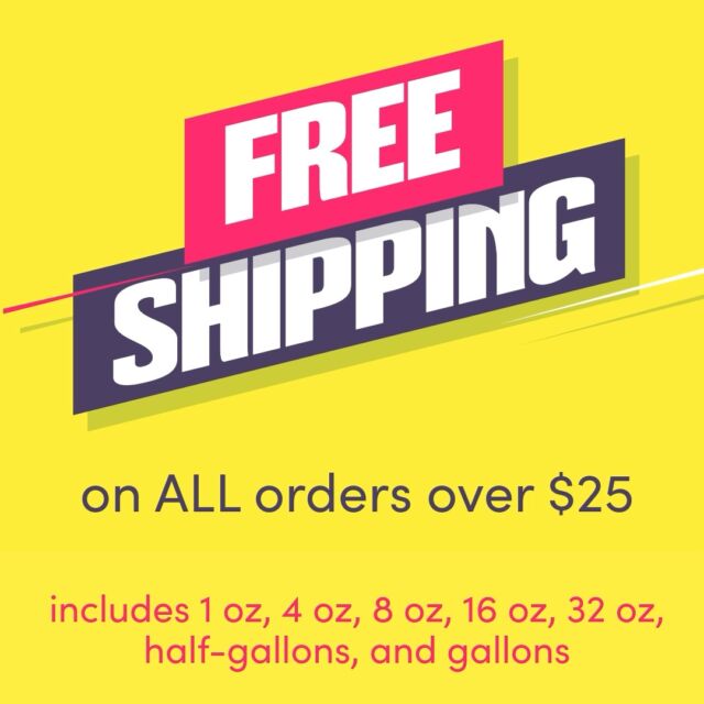 Free Shipping on orders over $25 - includes gallons & half-gallons!  https://bit.ly/43t26iU