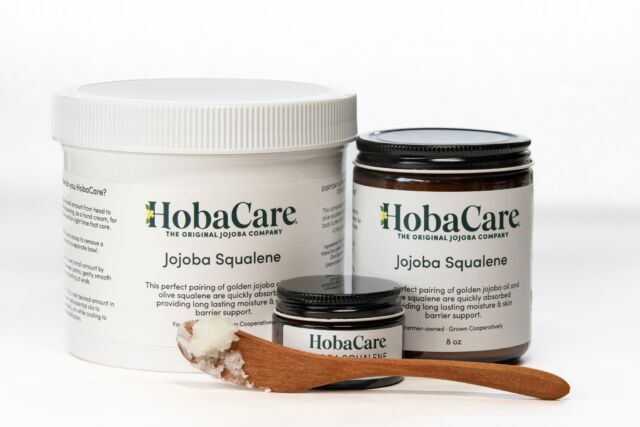 This perfect pairing of jojoba and olive squalene helps hydrate and protect the skin. Jojoba is nourishing and protective to the skin while squalene adds to the skin’s supply of lipids to help repair the moisture barrier, ensuring long-lasting effects and safeguards from outside stressors.  Jojoba Squalene also available in 1 oz and 8 oz sizes in amber glass jars and 32 oz professional size in plastic tub with dispensing sticks. Take advantage of introductory pricing: https://bit.ly/4lc06S0